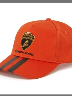 Lamborghini Adult Squadra Corse Travel Cap Orange